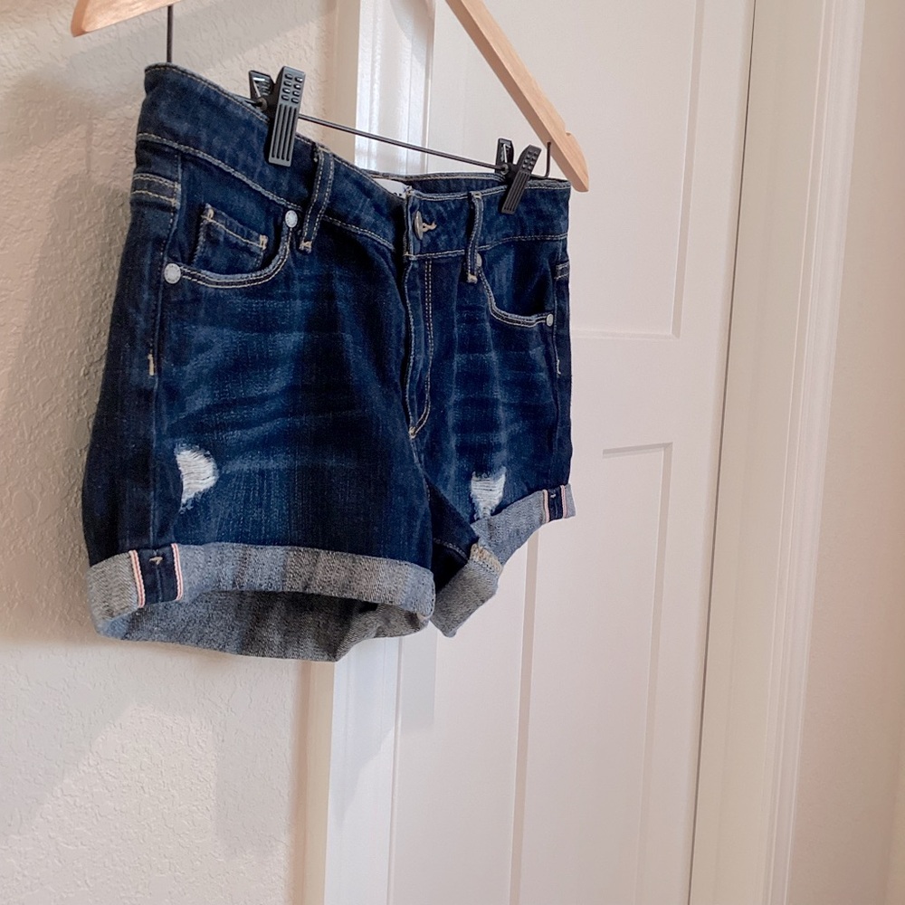 PAIGE Jean Shorts Jimmy Jimmy Size 27 Blue Denim - Picture 3 of 10